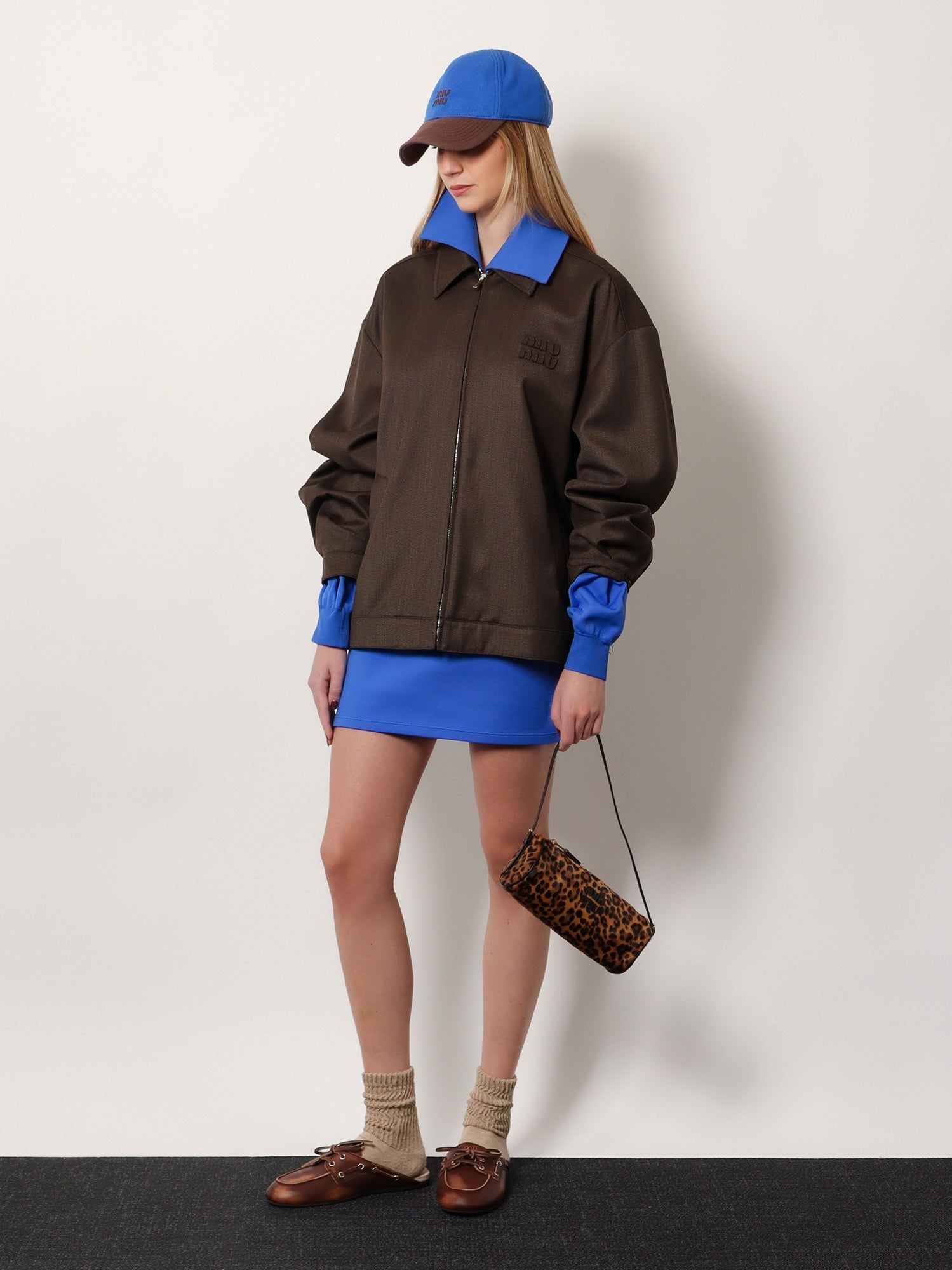 Miu Miu - Virgin wool jacket with Logo detail