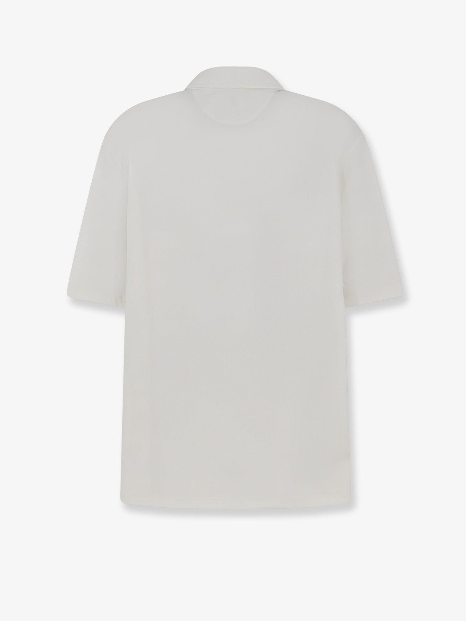 Brunello Cucinelli Brunello Cucinelli - Virgin wool polo shirt with front logo patch