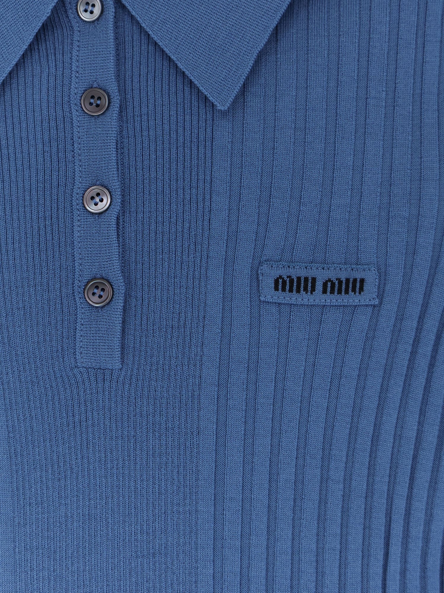 Virgin wool polo shirt
