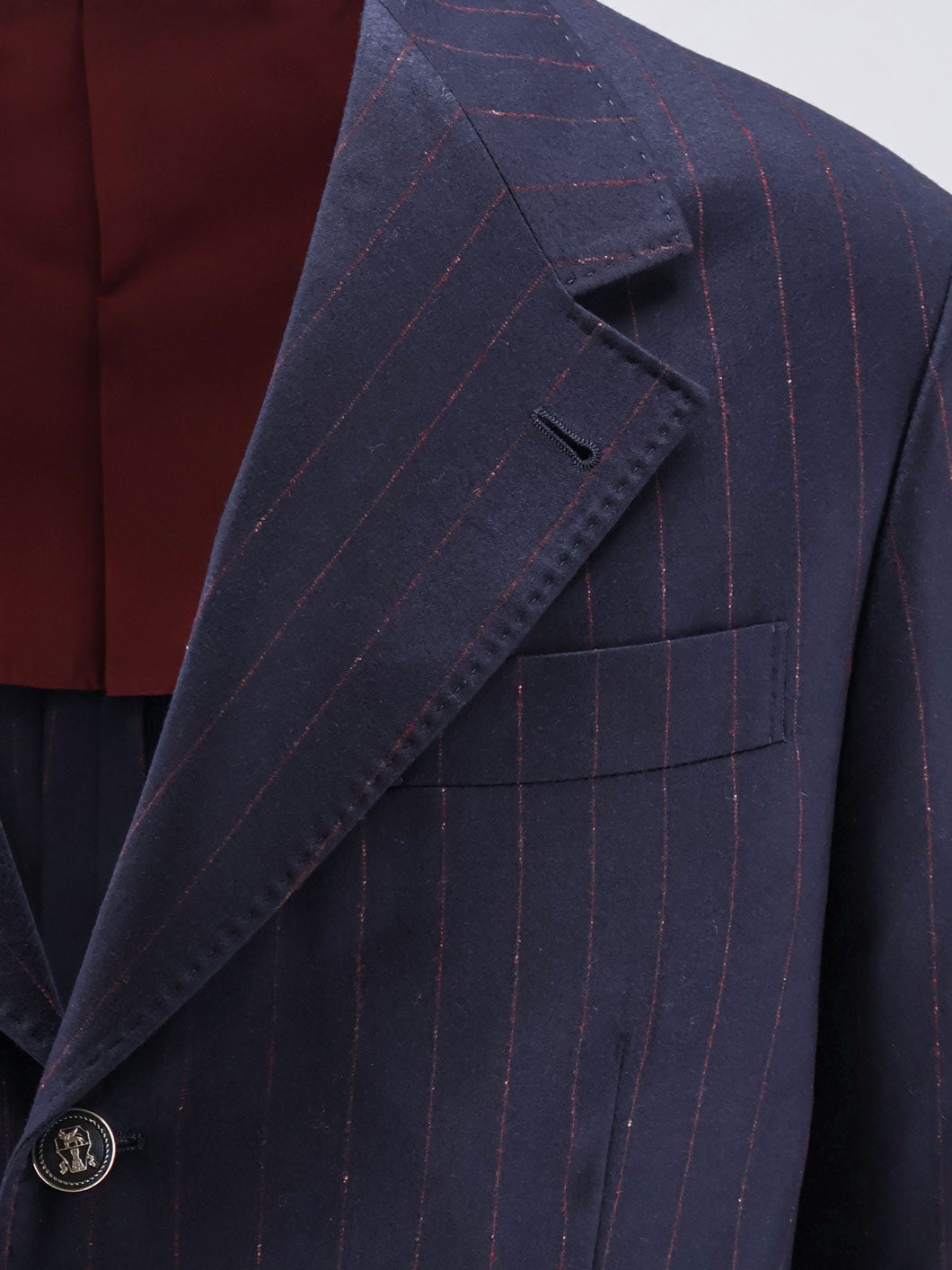 Brunello Cucinelli - Virgin wool suit with pinstripe pattern