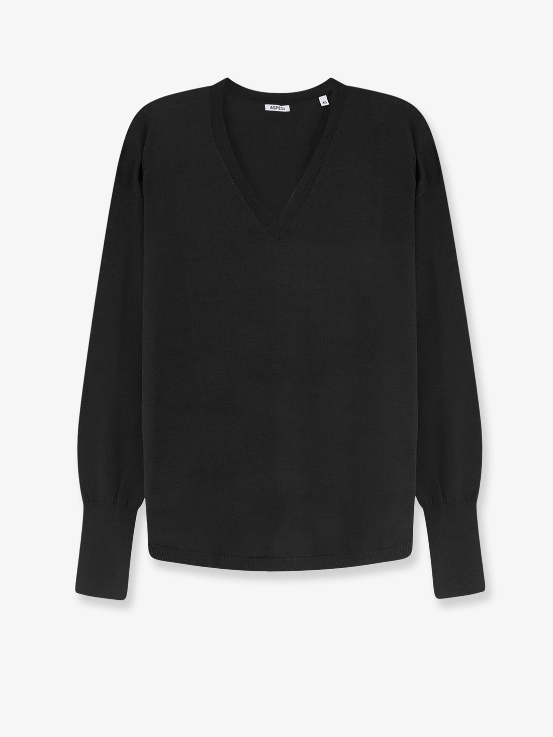 ASPESI - Virgin wool sweater Black