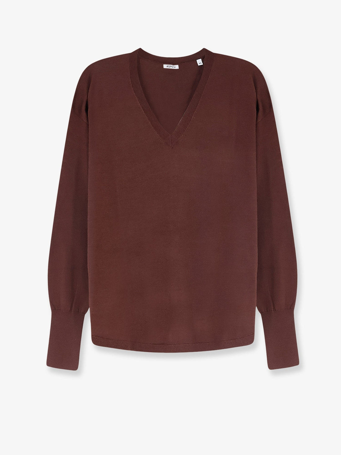 ASPESI - Virgin wool sweater Brown