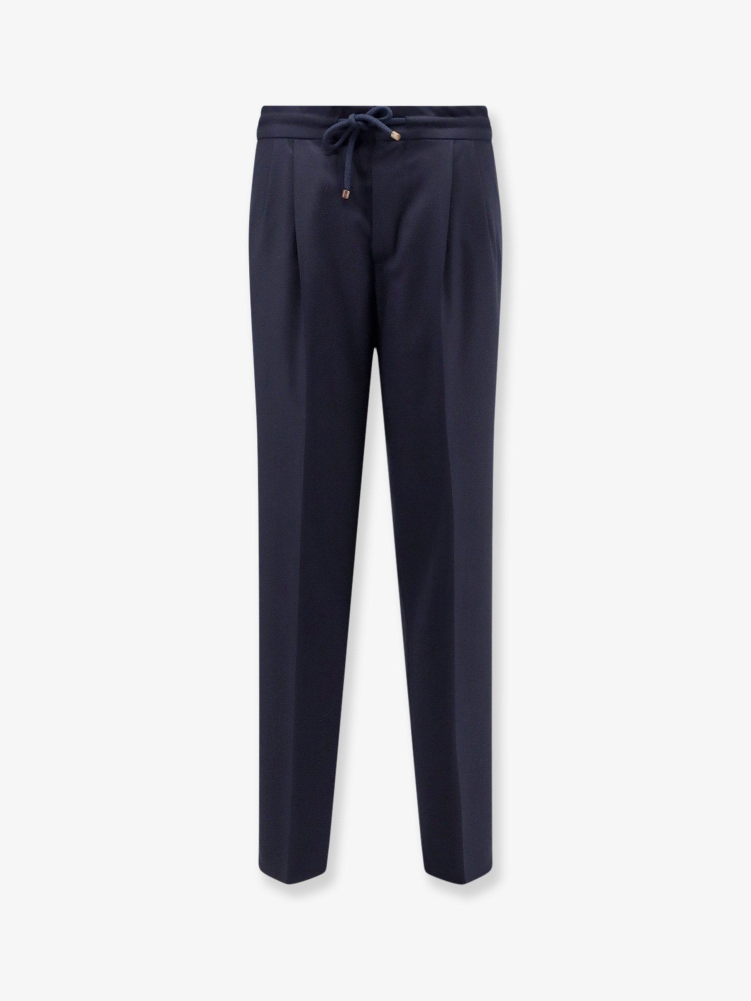 Brunello Cucinelli Brunello Cucinelli - Virgin wool trousers with adjustable drawstring