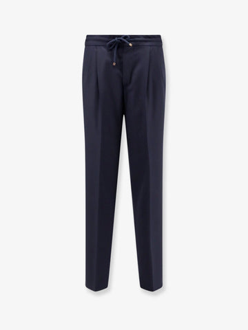 Brunello Cucinelli Brunello Cucinelli - Virgin wool trousers with adjustable drawstring