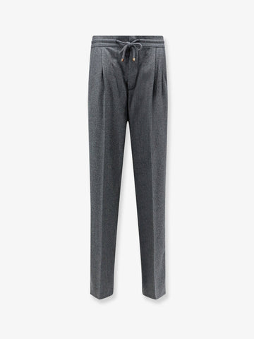 Brunello Cucinelli Brunello Cucinelli - Virgin wool trousers with adjustable drawstring