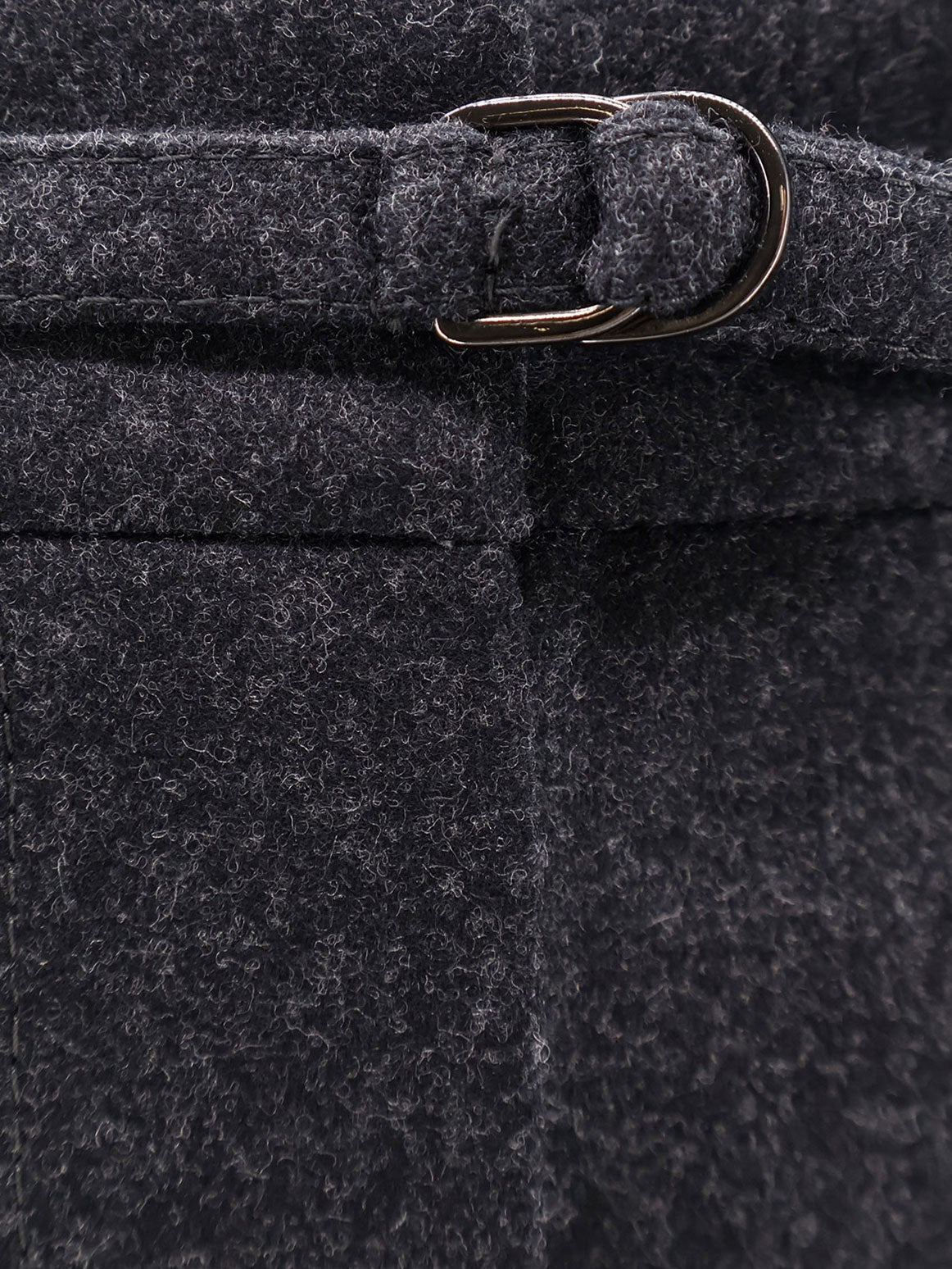 Virgin wool trousers with belt