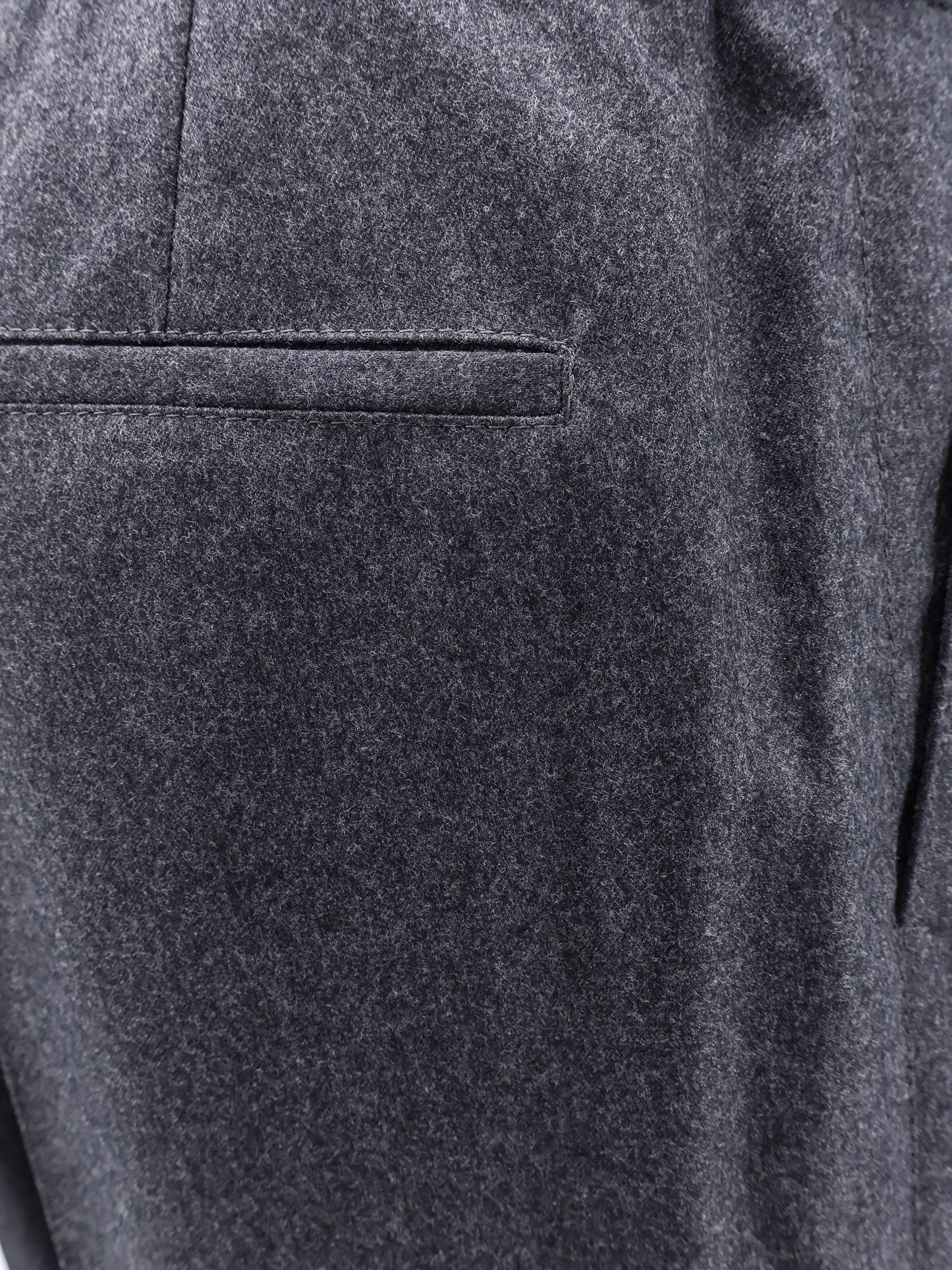 Virgin wool trousers with drawstring