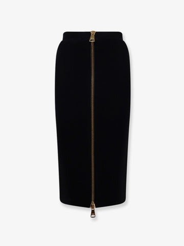 Elisabetta Franchi - Viscose and nylon skirt with zip viscose-and-nylon-skirt-with-zip_366b7e13-4618-4b31-ab6f-df2583091d60