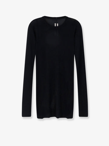RICK OWENS - Viscose and silk blend T-shirt