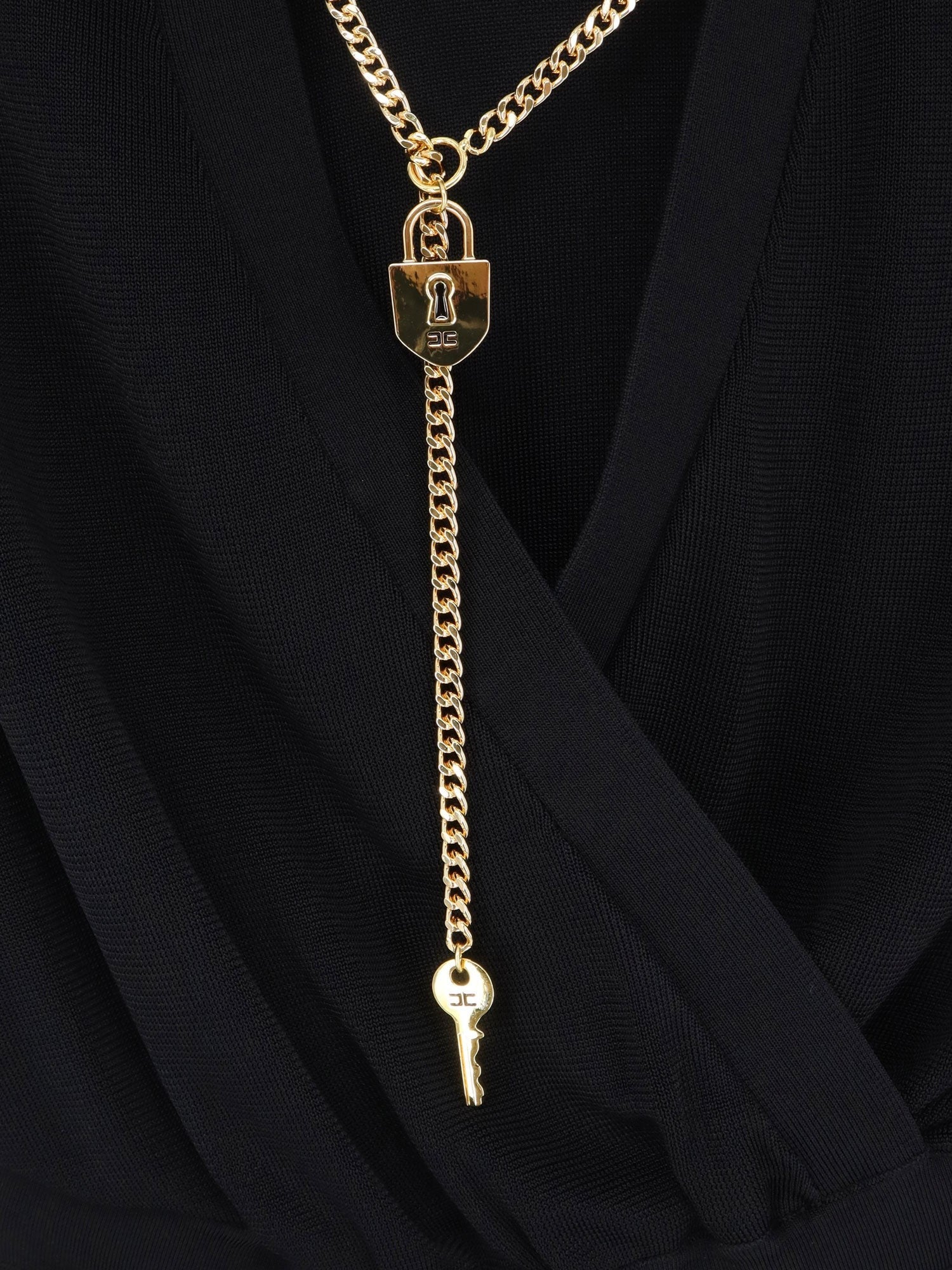 Elisabetta Franchi - Viscose blend bodysuit with jewel charm detail viscose-blend-bodysuit-with-jewel-charm-detail_5b3e565e-7c6b-4e10-9c95-dd615dd44917
