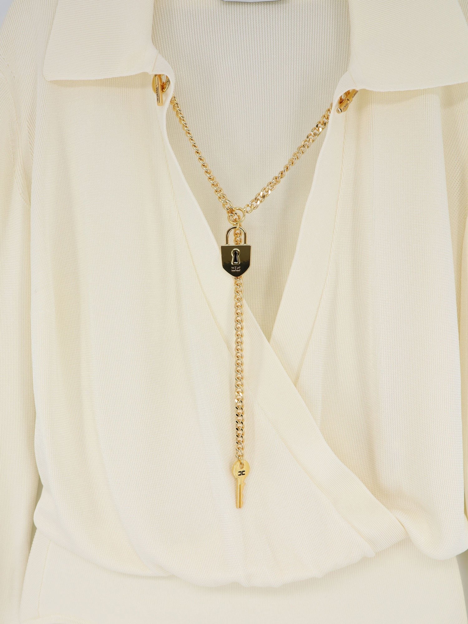 Elisabetta Franchi - Viscose blend bodysuit with jewel charm detail viscose-blend-bodysuit-with-jewel-charm-detail_c5518925-33f3-4e12-b94a-7ff64f17a317