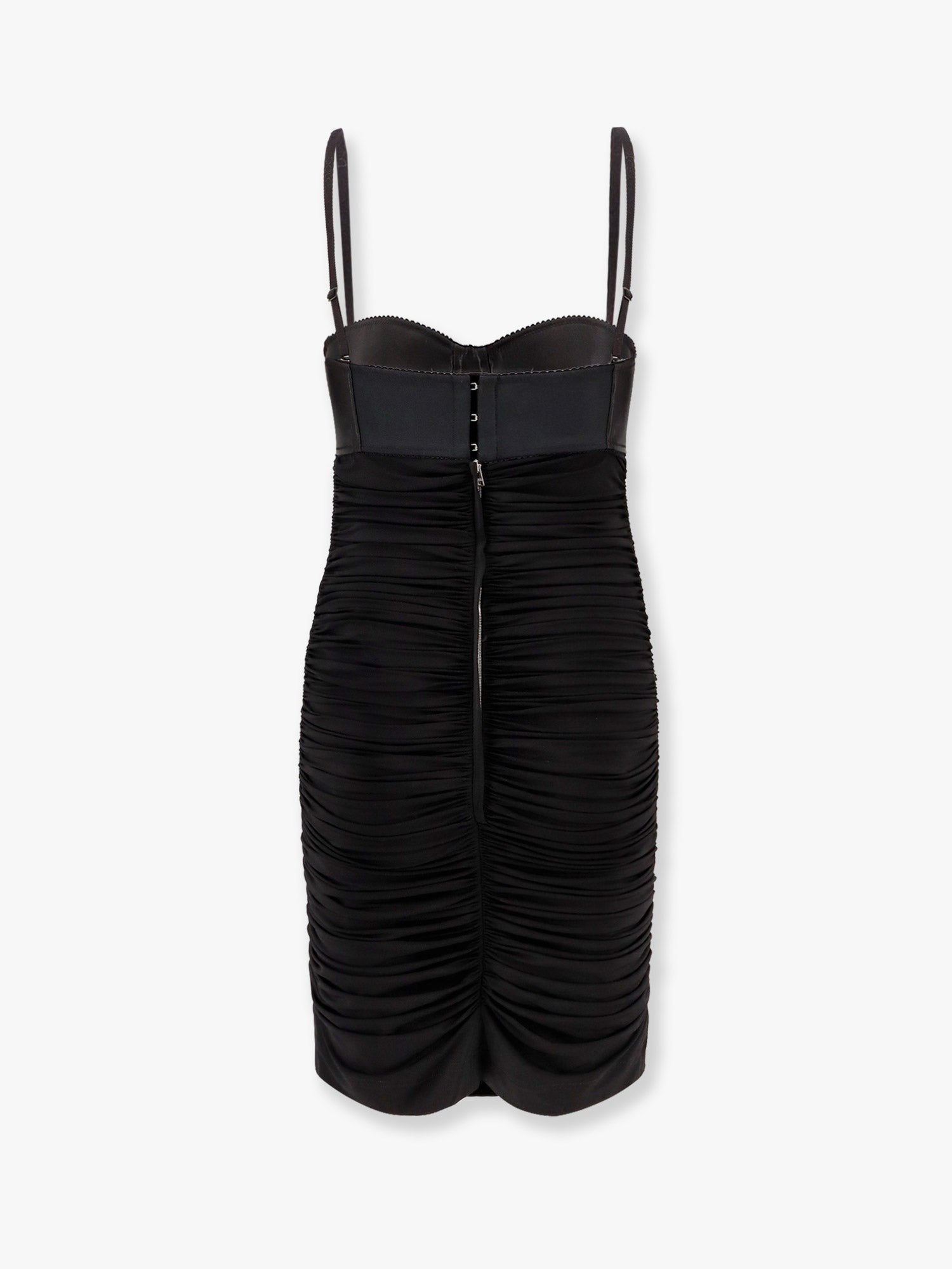 Viscose blend dress with bra detail