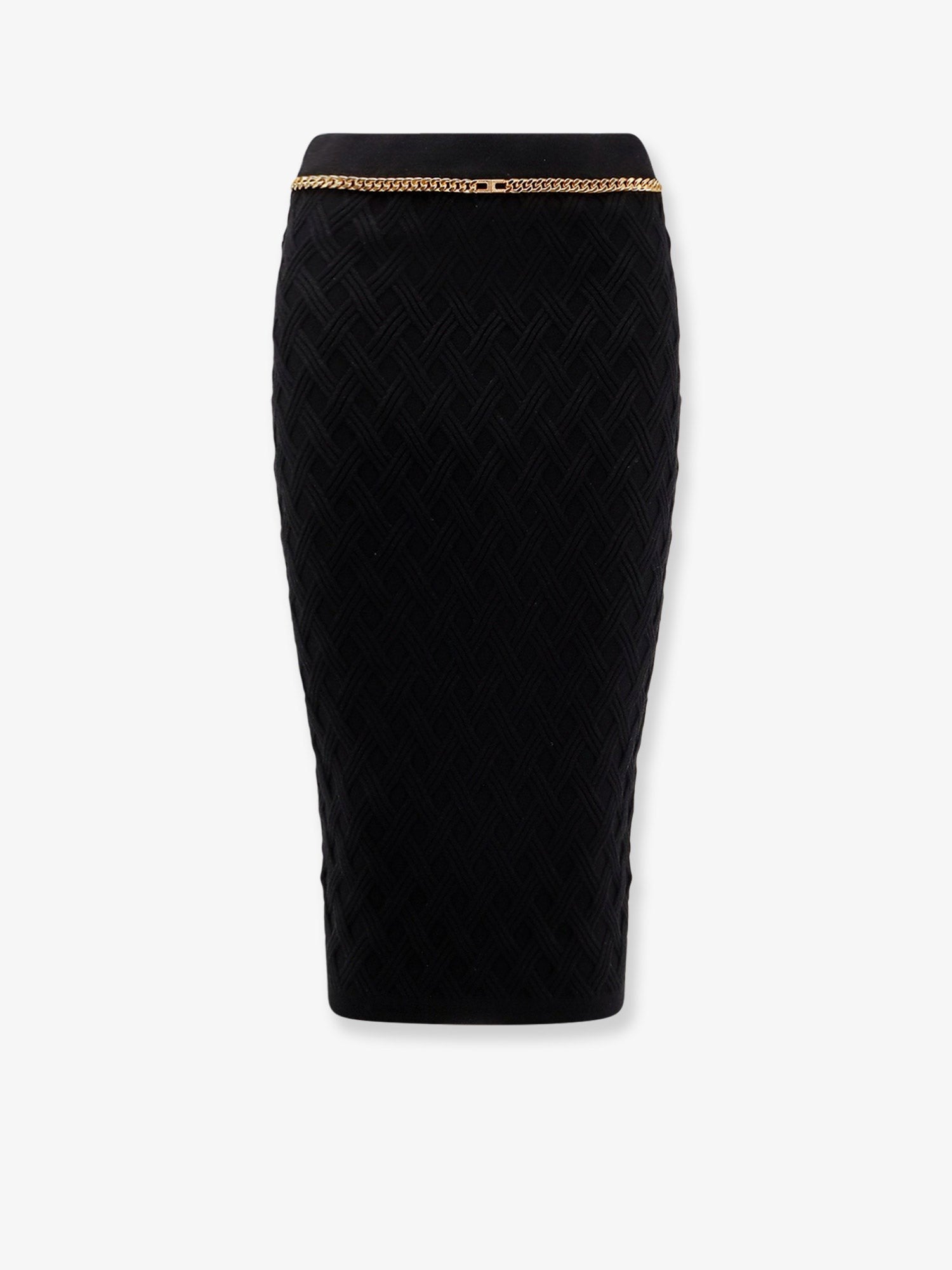 Viscose blend pencil skirt
