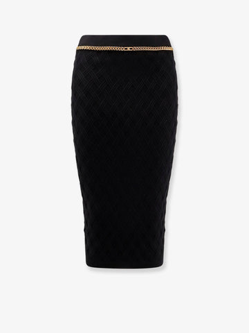 Viscose blend pencil skirt