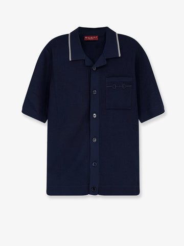 Gucci - Viscose blend polo shirt with front Horsebit embroidery viscose-blend-polo-shirt-with-front-horsebit-embroidery