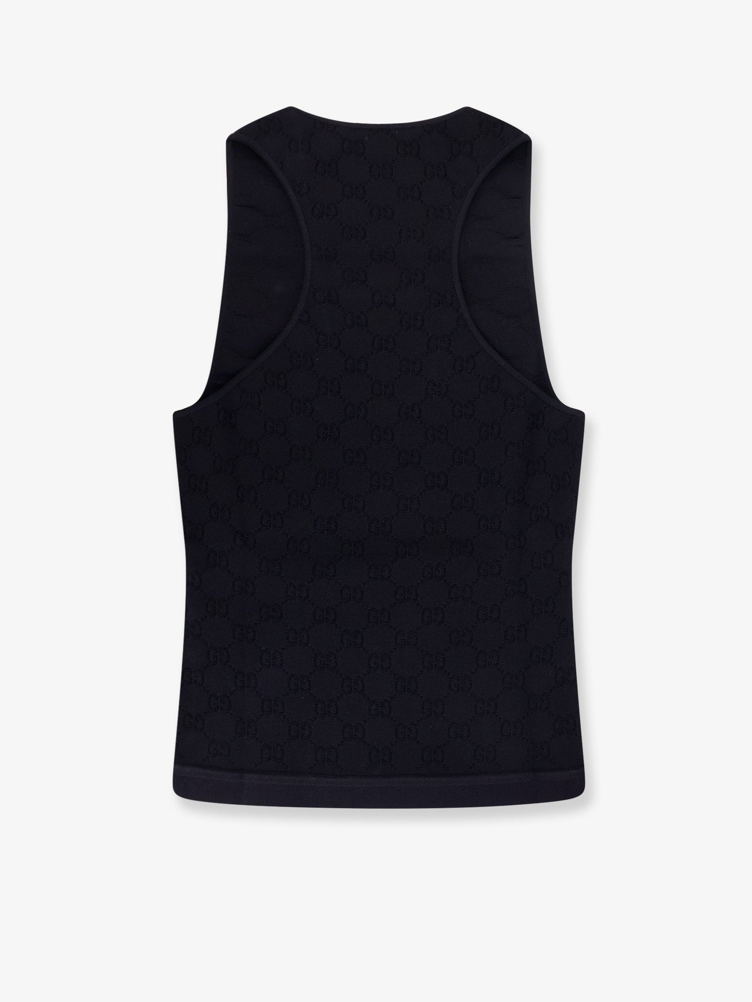 Viscose blend top with all-over GG motif