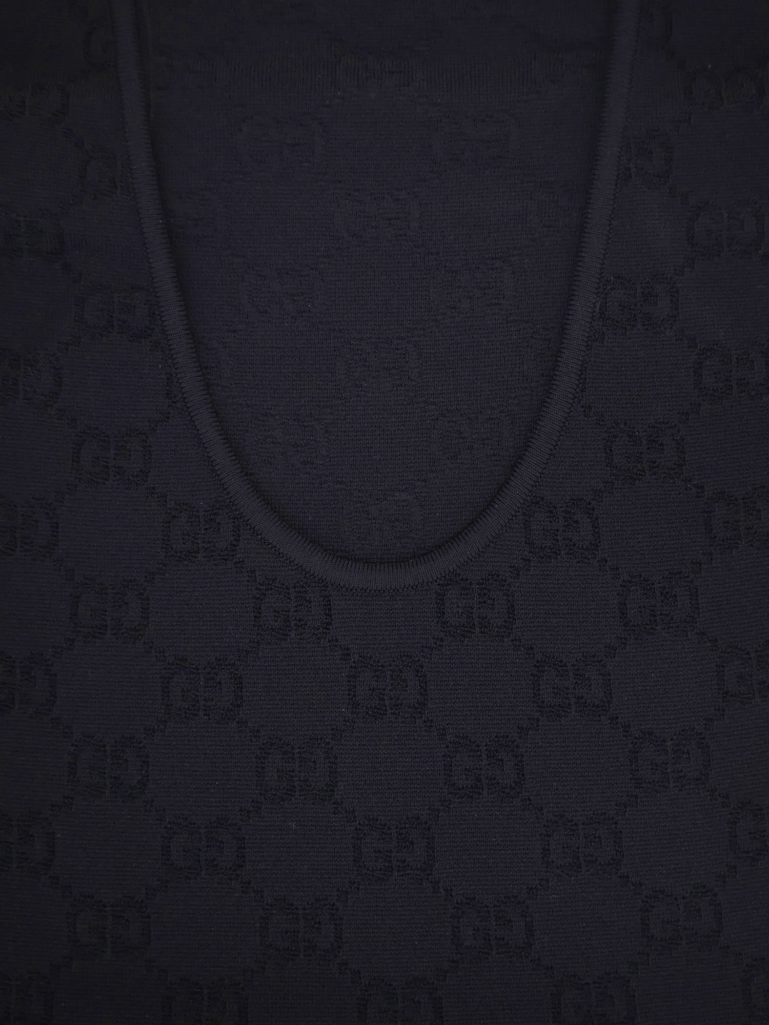 Viscose blend top with all-over GG motif