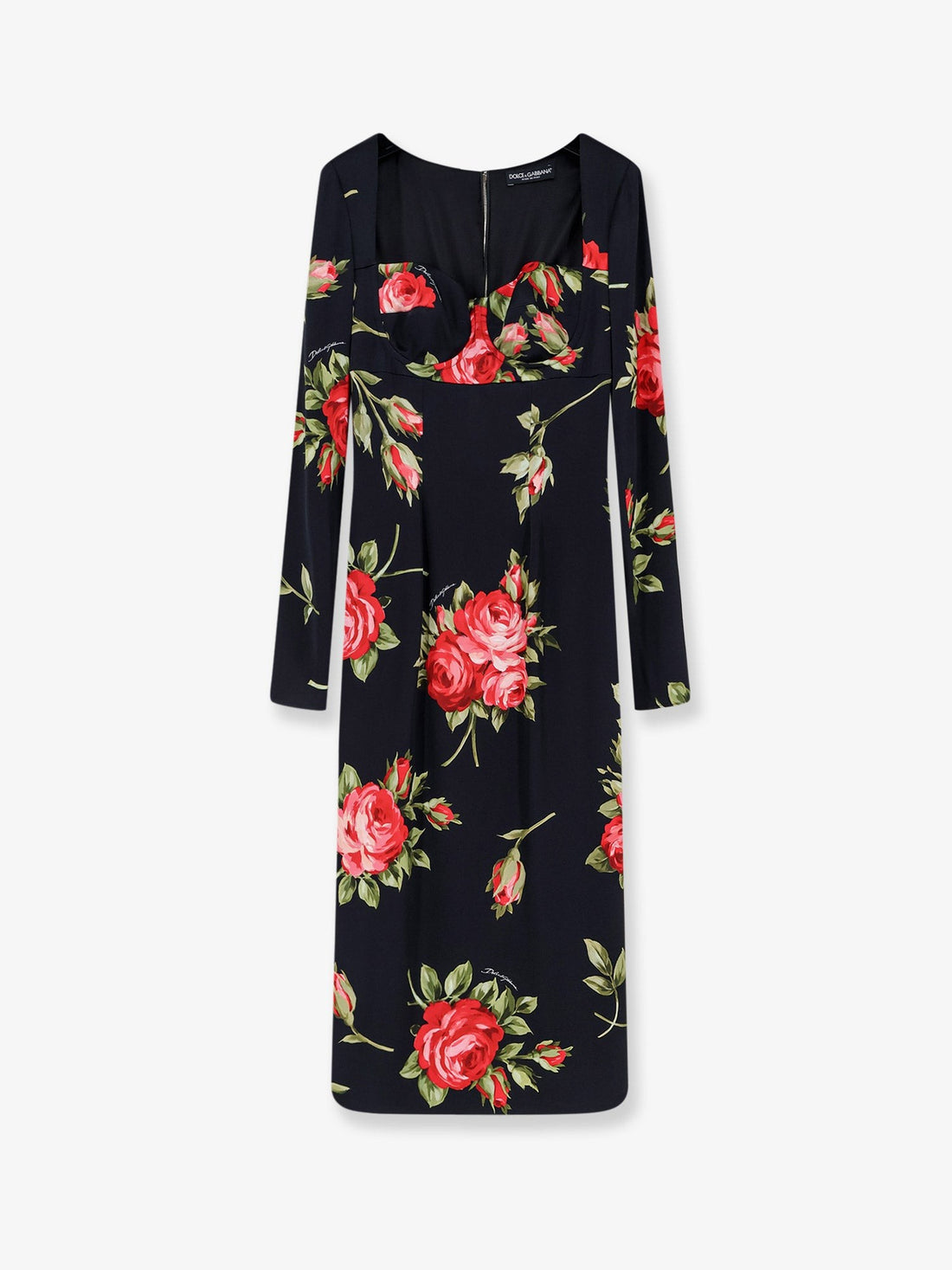Dolce & Gabbana - Viscose dress with iconic print viscose-dress-with-iconic-print_d1390ce1-6bd9-4a18-b1e5-14e53116d7b5