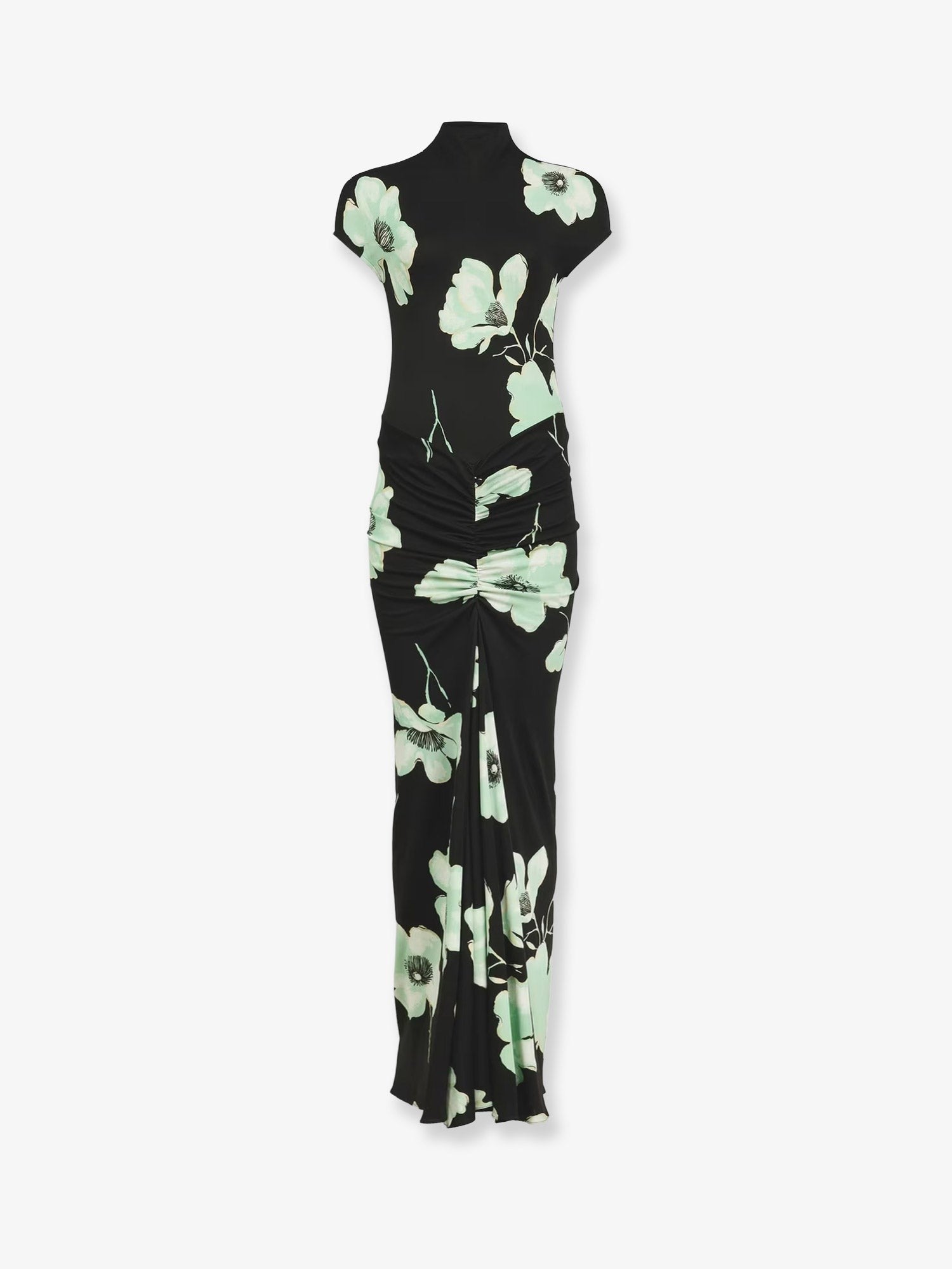 ALAIA - Viscose dress with Sakura print