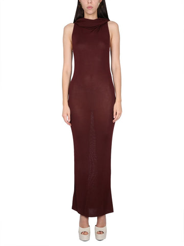 Saint Laurent - VISCOSE HOODED DRESS viscose-hooded-dress