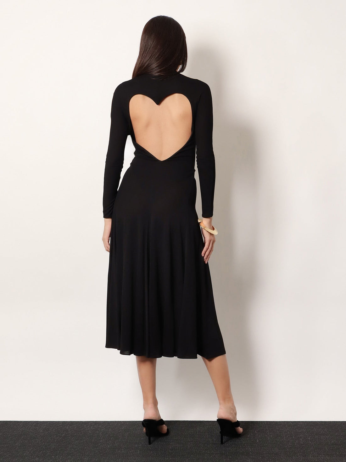 ALAIA - Viscose long Heart Dress viscose-long-heart-dress
