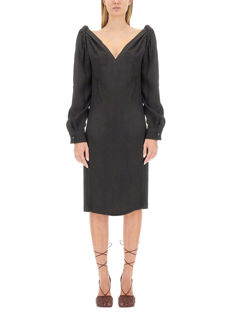 Bottega Veneta - VISCOSE MIDI DRESS viscose-midi-dress_8c454875-909c-4667-ab6d-3497b69c8b7f