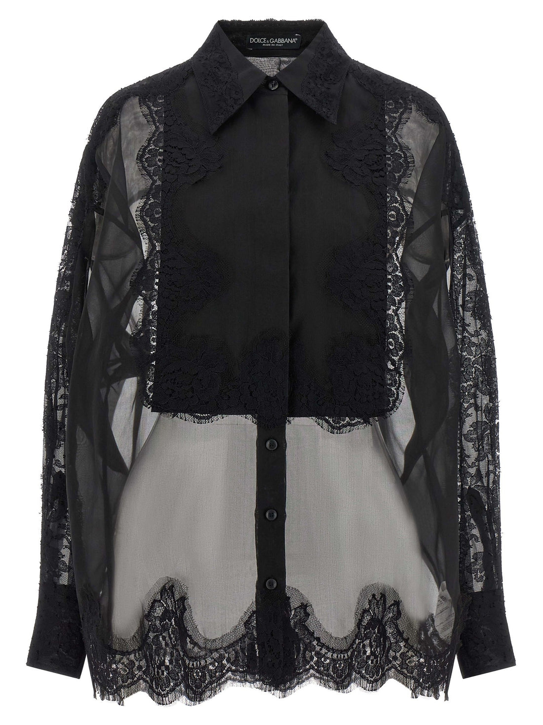 Dolce & Gabbana - Viscose shirt Black 44 IT