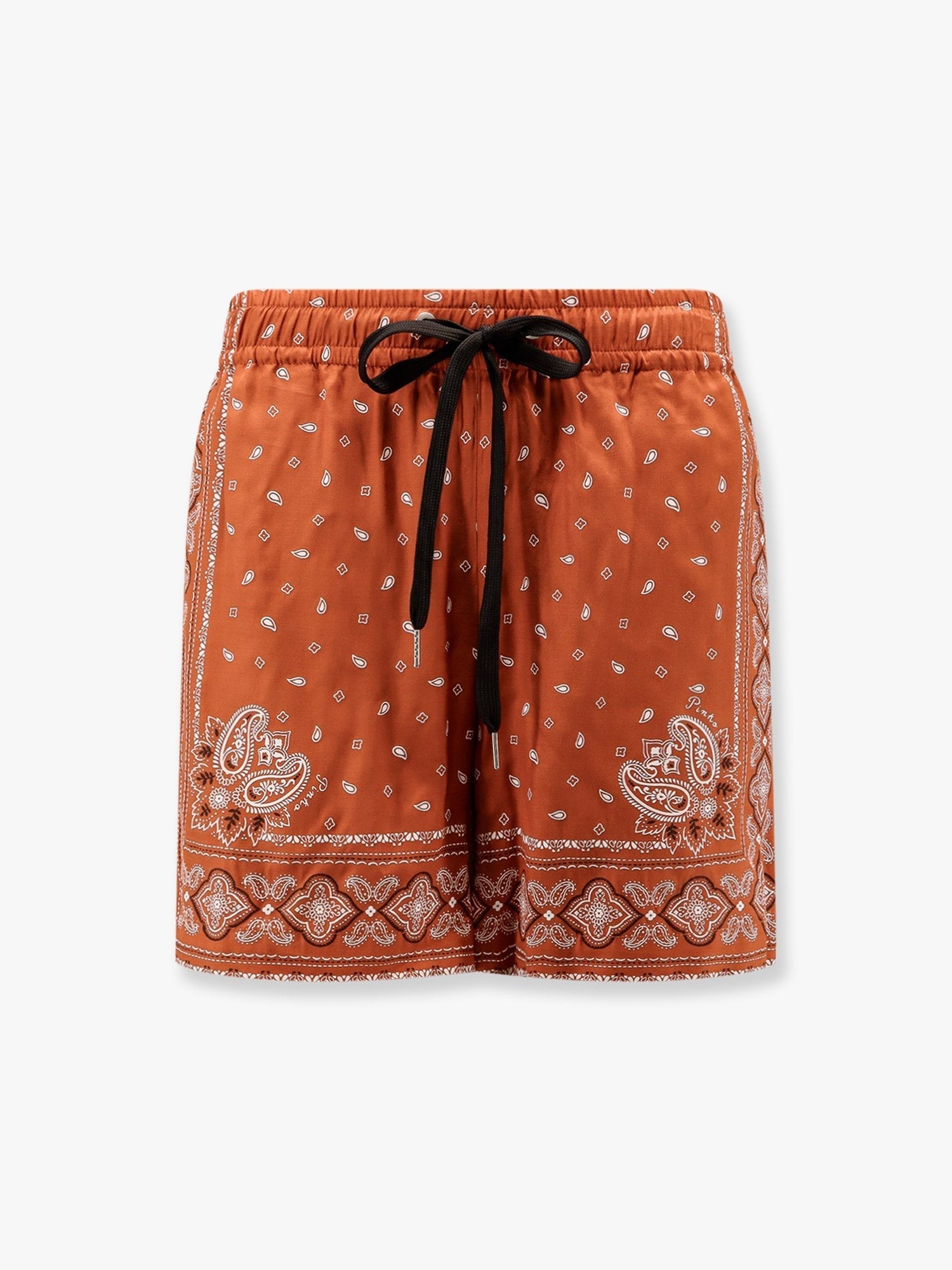 Viscose shorts with bandana print