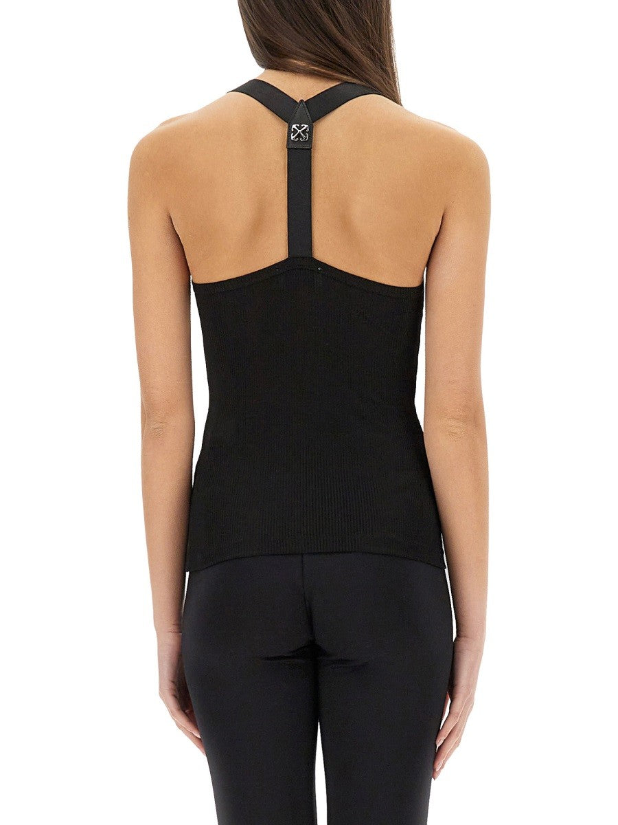 VISCOSE TOP WITH LOGO