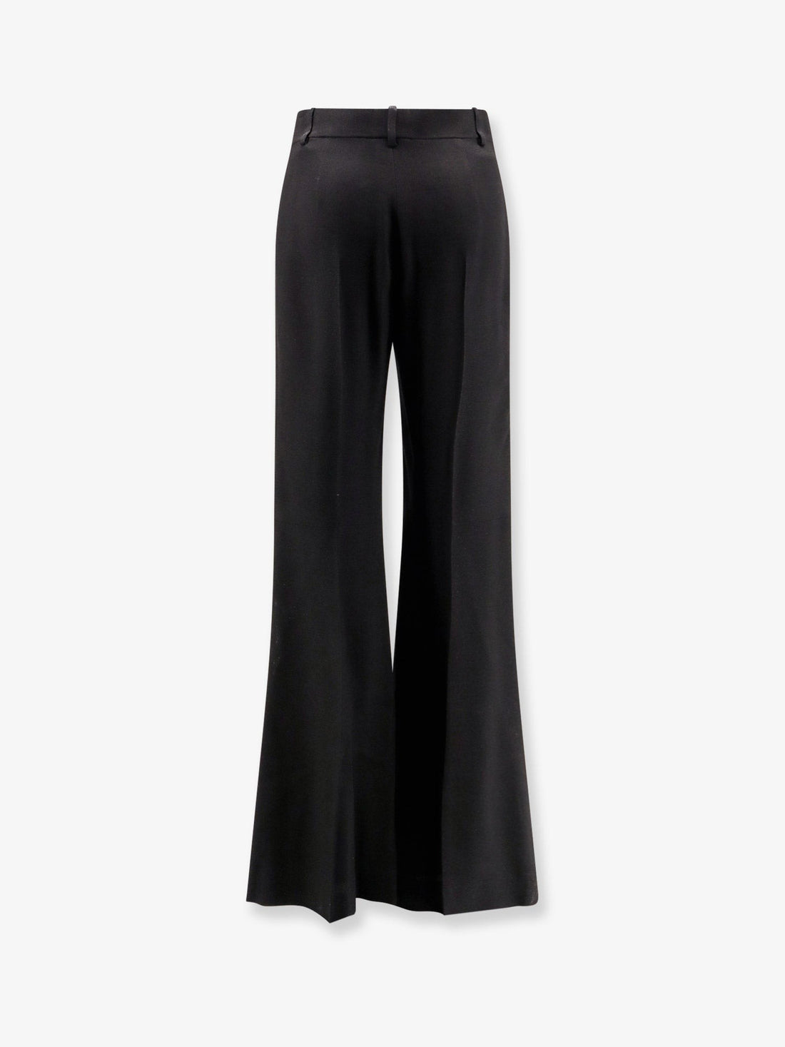 Viscose trousers with flared bottom