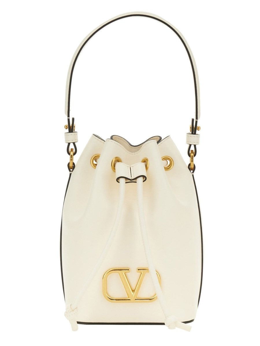 "VLOGO SINGATURE" MINI BUCKET BAG