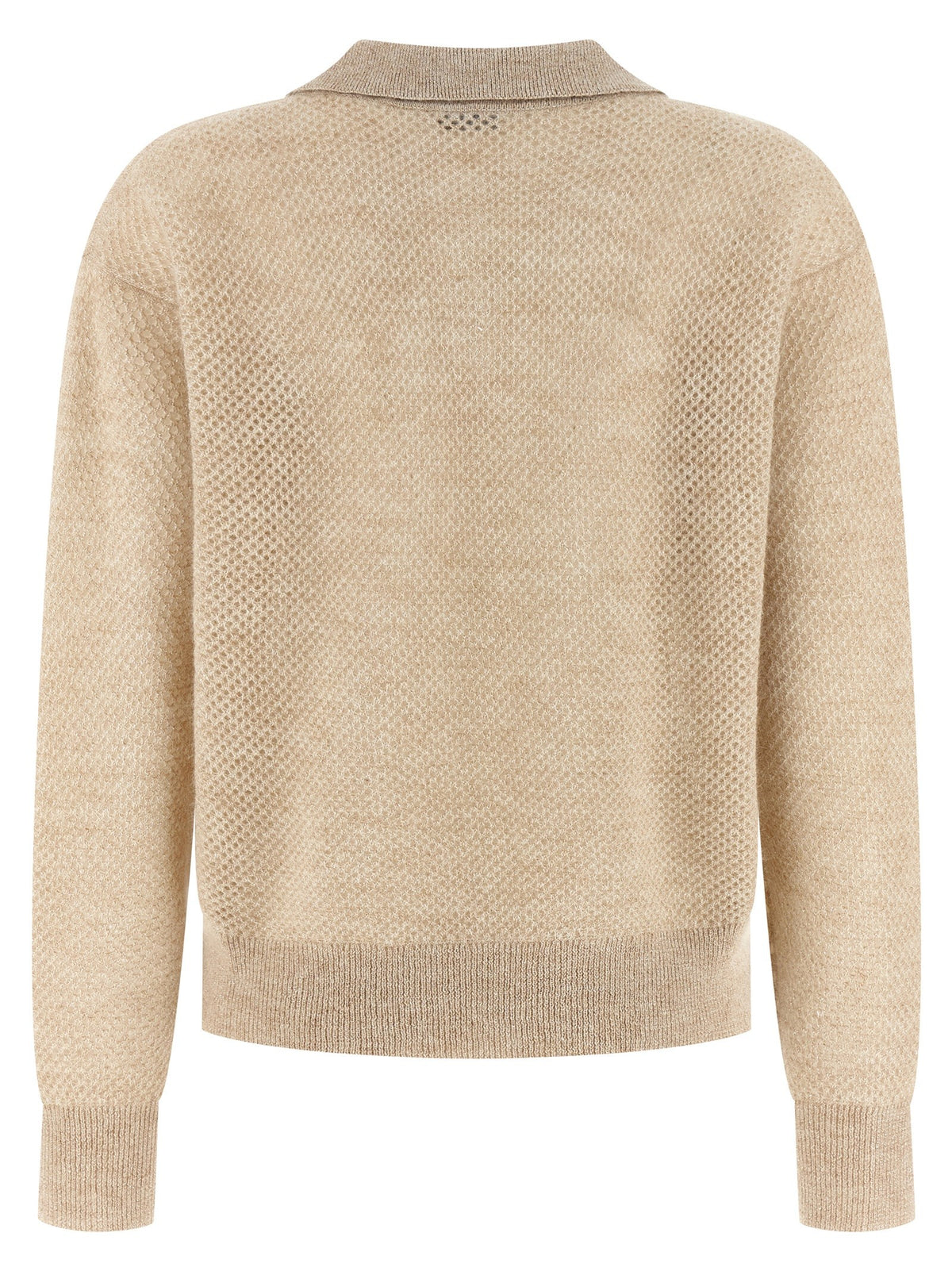 Brunello Cucinelli - Waffle processing polo shirt
