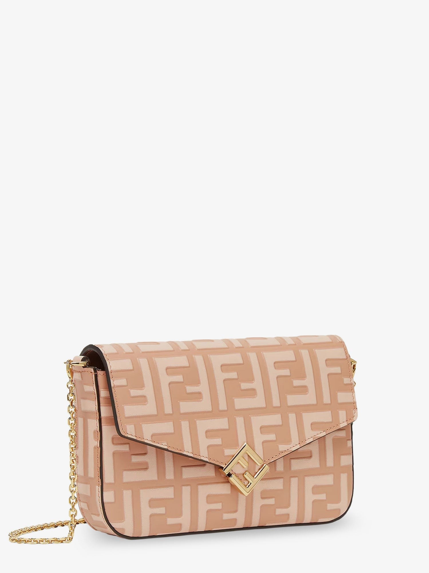 Wallet On Chain FF Diamonds leather shoulder bag