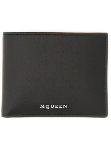 Alexander Mcqueen Alexander McQueen Black Logo Wallet