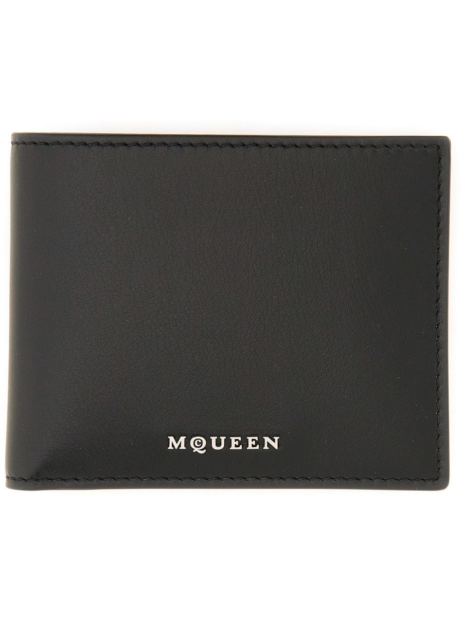 Alexander Mcqueen Alexander McQueen Black Logo Wallet