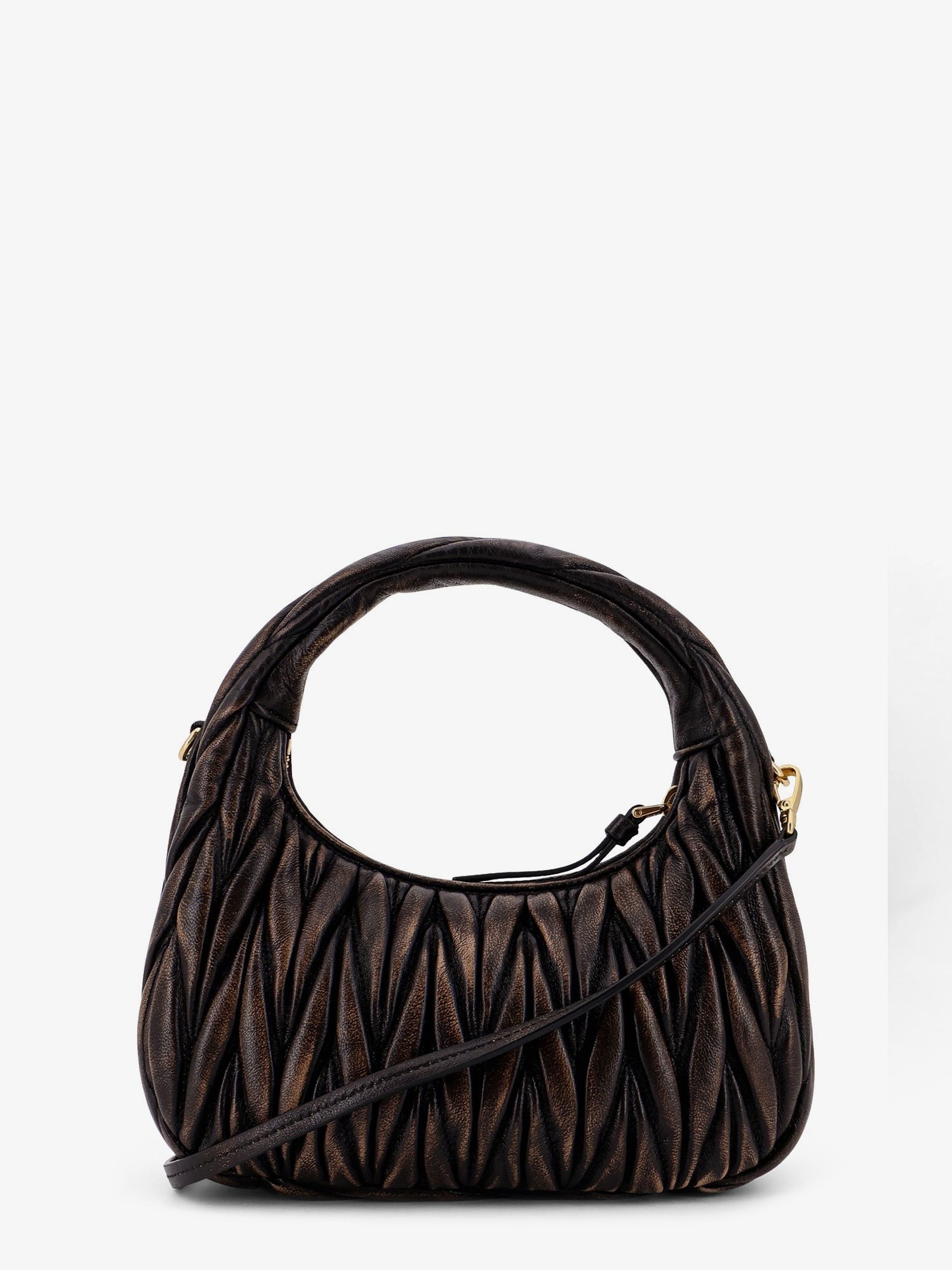 Wander matelassé leather shoulder bag