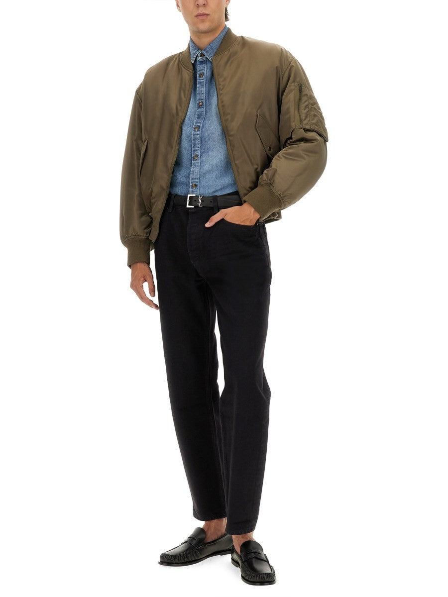 Saint Laurent - WATER-REPELLENT BOMBER JACKET water-repellent-bomber-jacket_9cfcae9d-b601-43b1-9677-eaef608afaee