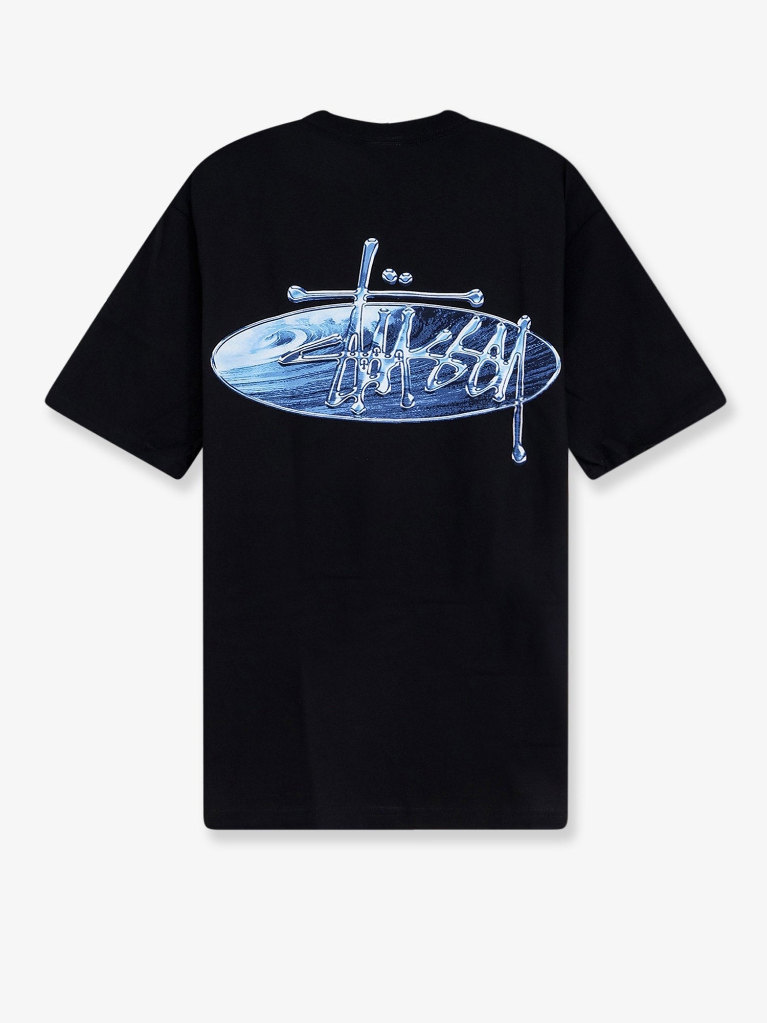 STUSSY STUSSY - Wave Oval cotton t-shirt