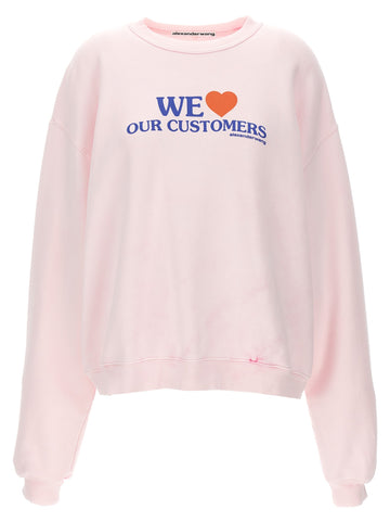 Alexander Wang - 'We Love Our Customers' sweatshirt