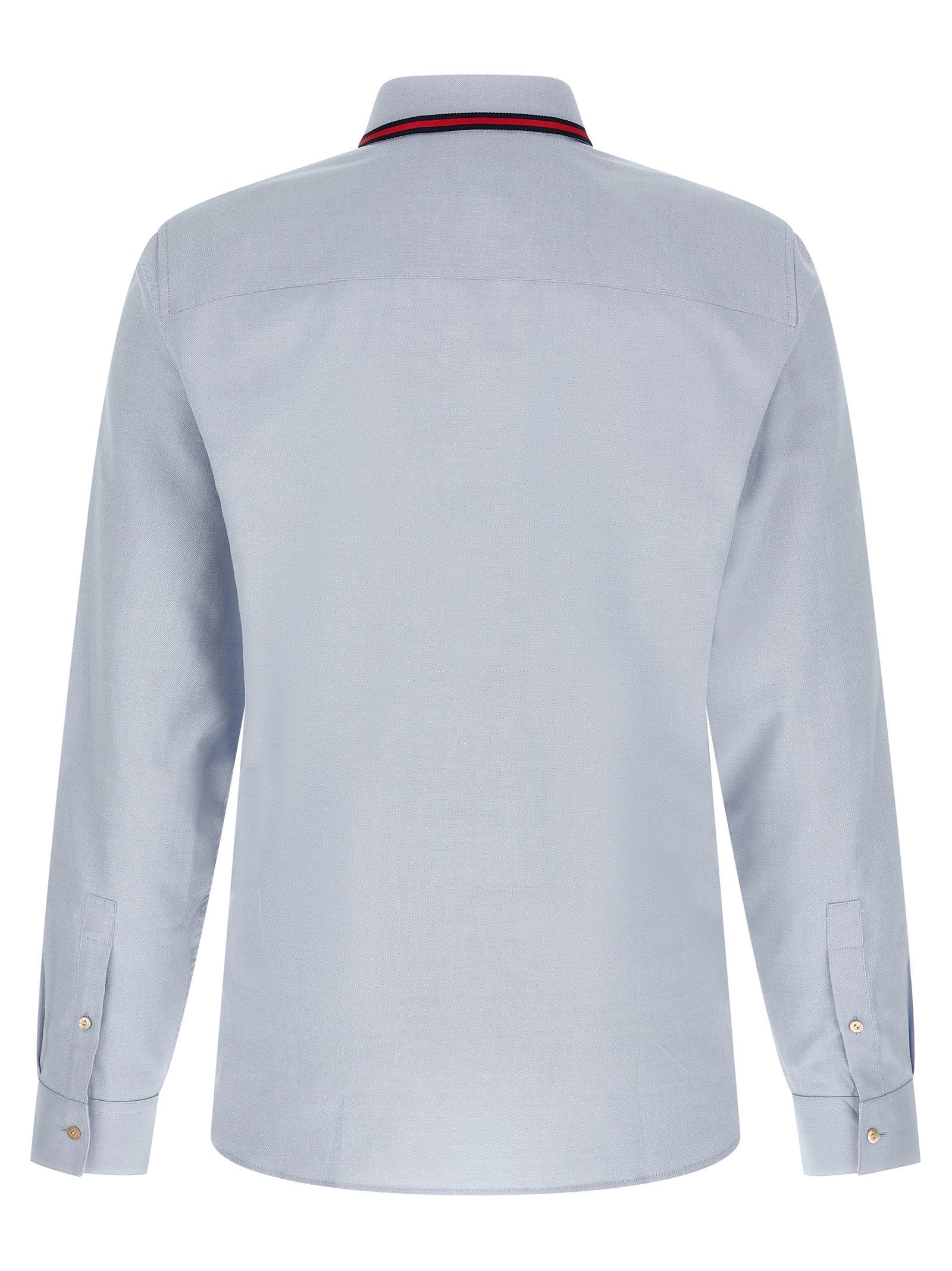 Gucci - 'Web' collar shirt