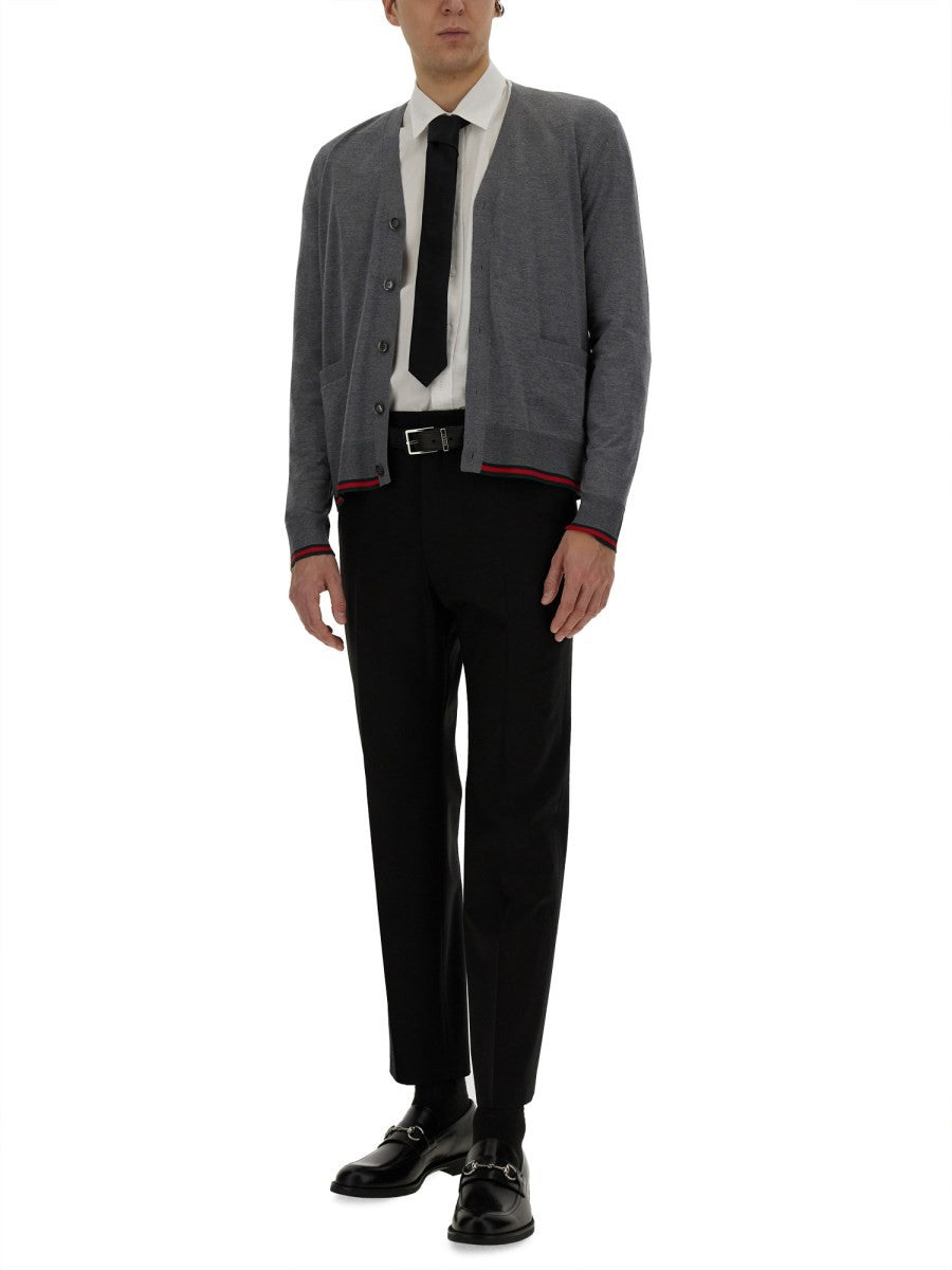 WEB PATTERN CARDIGAN