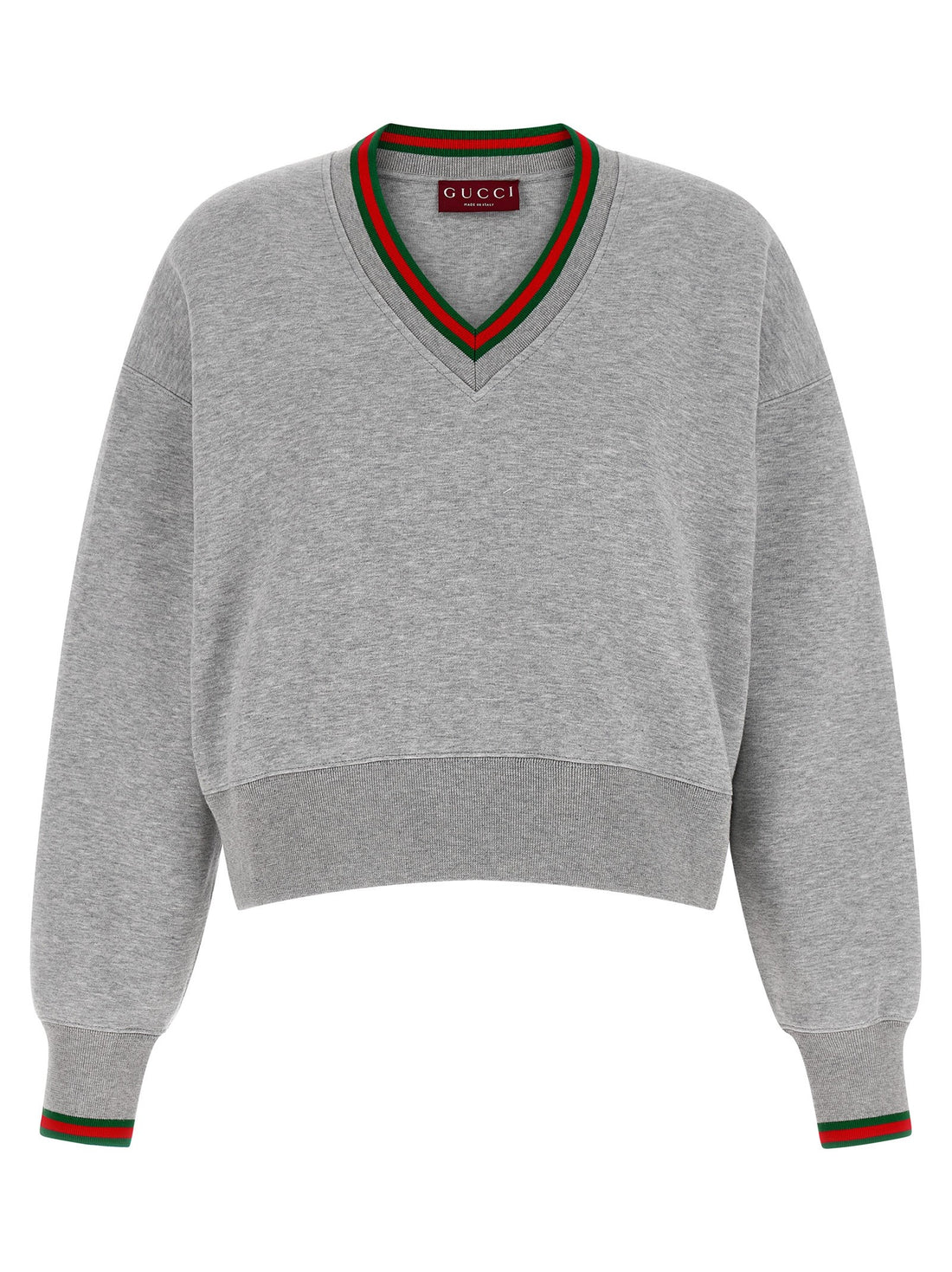 Gucci - 'Web' sweatshirt gray S