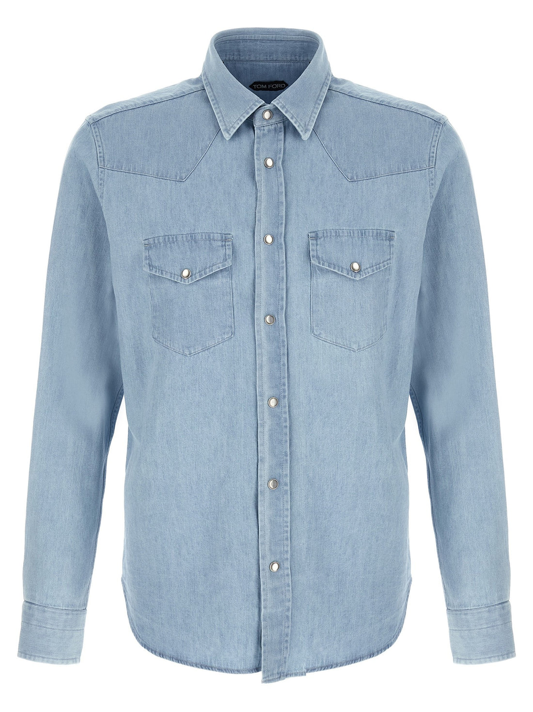 TOM FORD - 'Western' shirt Light Blue