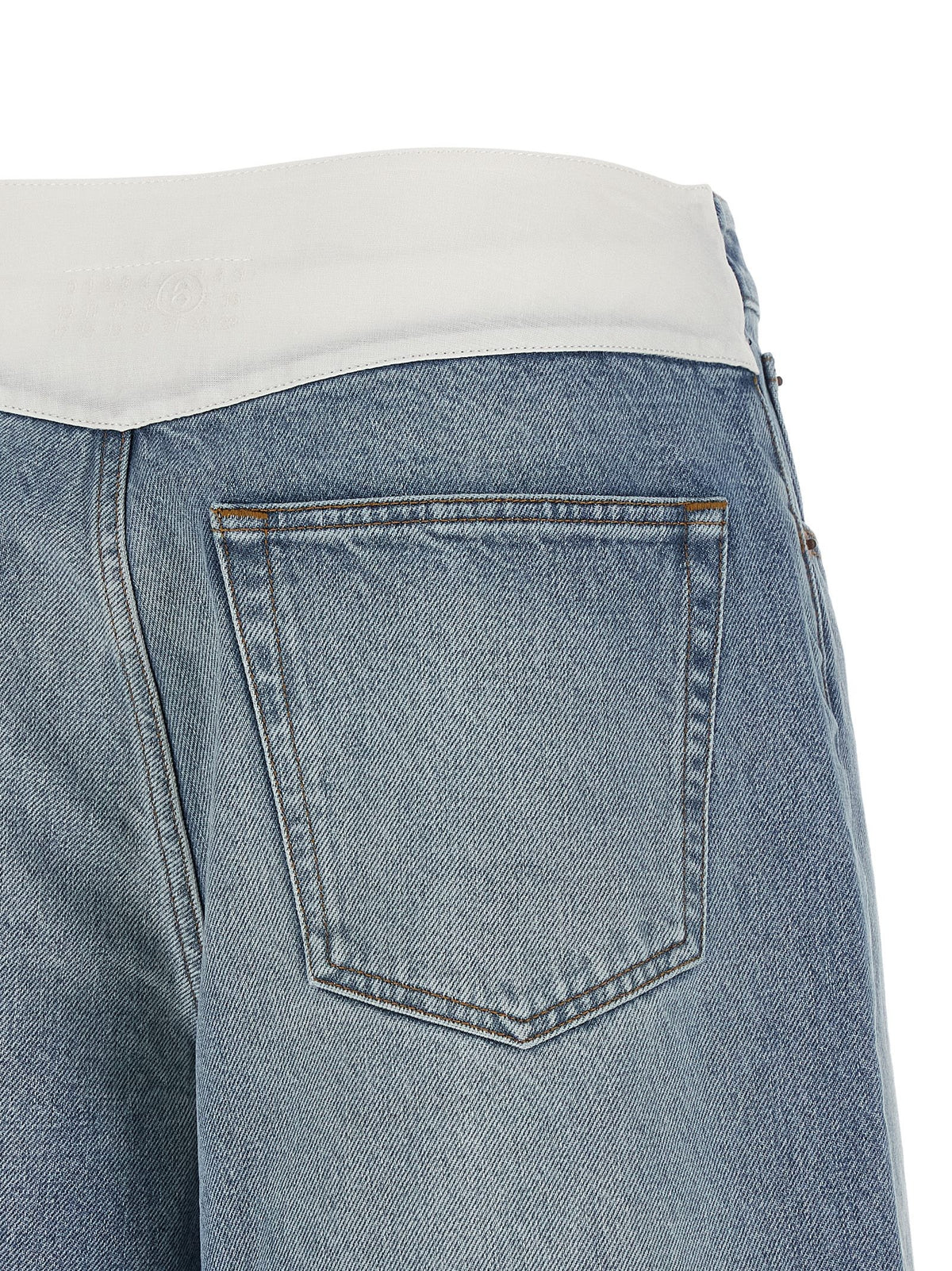 MM6 MAISON MARGIELA - White carré bermuda shorts