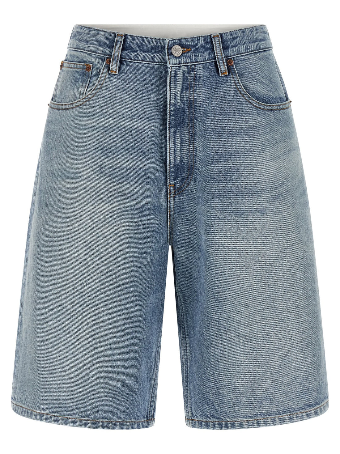 MM6 MAISON MARGIELA - White carré bermuda shorts Light Blue 27