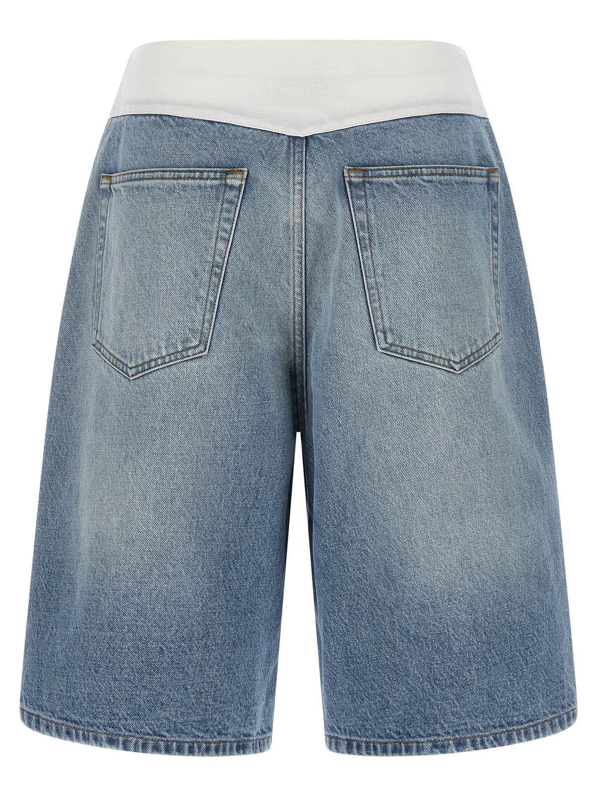 MM6 MAISON MARGIELA - White carré bermuda shorts