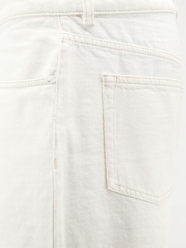 AMI PARIS - White denim trousers
