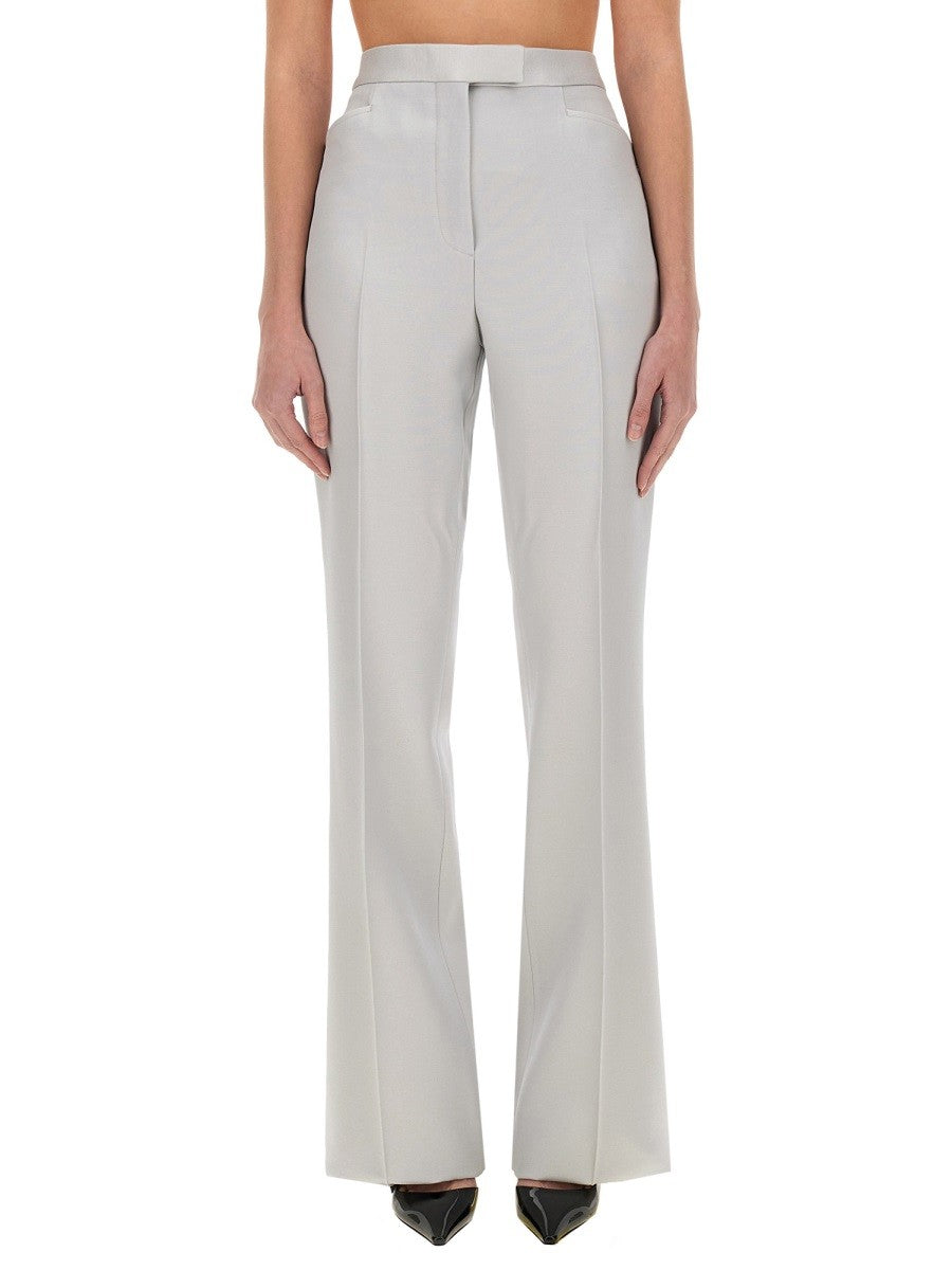 WIDE LEG TUXEDO TAILORED PANTS