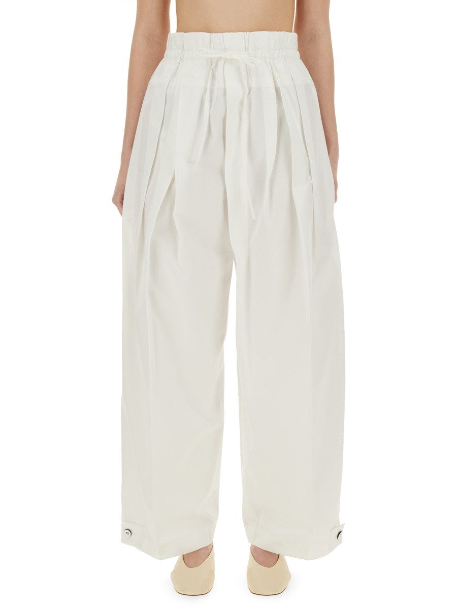 JIL SANDER - WIDE PANTS IN COTTON GABARDINE wide-pants-in-cotton-gabardine_561398d7-9f12-427f-a8cd-13ec924dd6d6