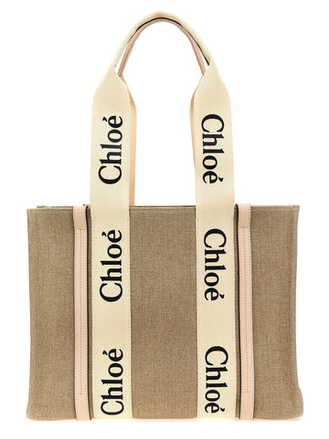 CHLOÉ - 'Woody Medium' shopping bag